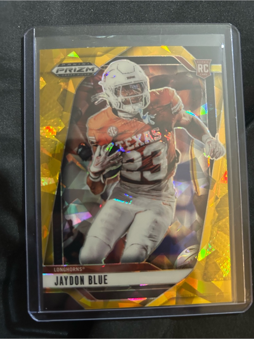 Panini Prizm Jaydon Blue Gold Holo Football Card